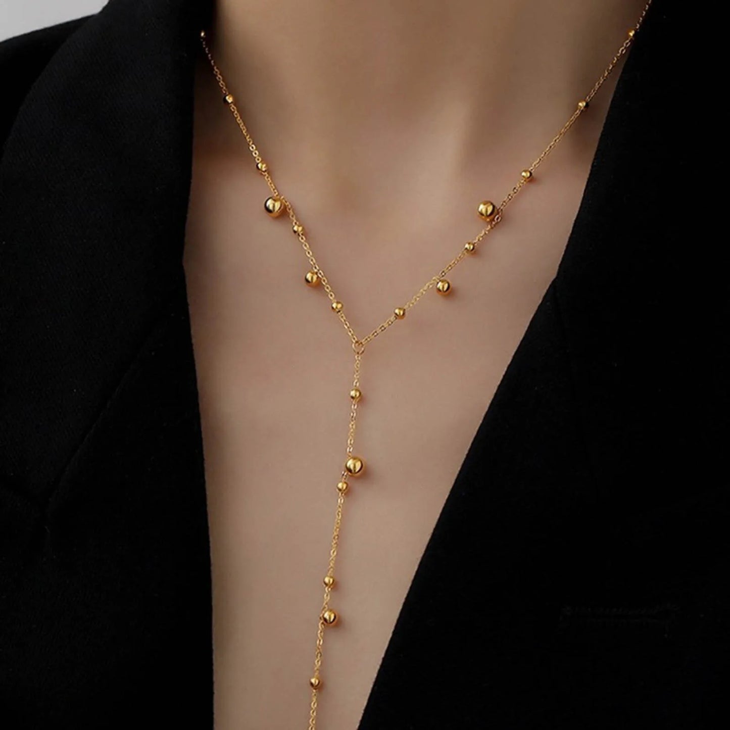 Collier Superposé Doré Multi-Pendentifs