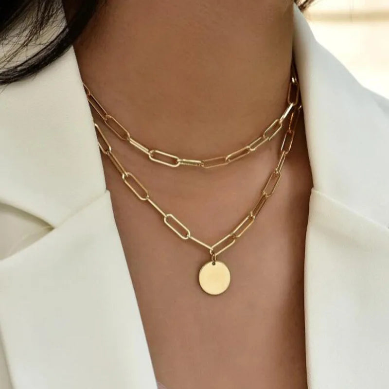 Collier Pendentif Cœur & Étoile en Zircon