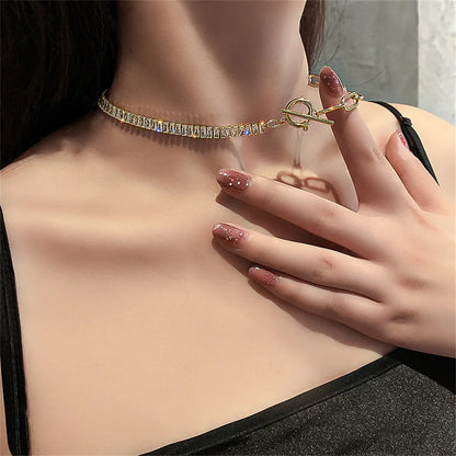 Bracelet Femme en Acier Inoxydable – Zirconium AAA Étincelant, Ajustable, Élégant & Durable