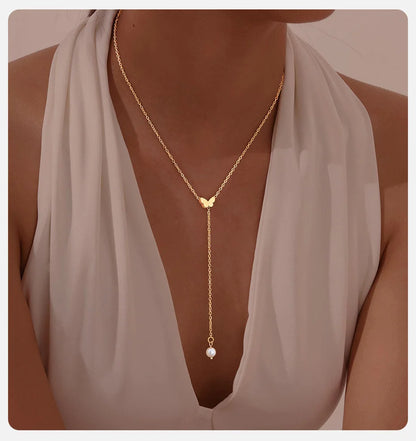 Collier Superposé Doré Multi-Pendentifs