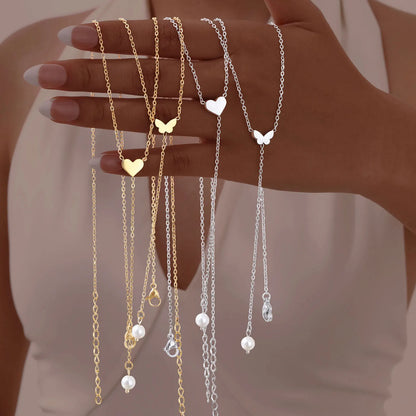 Collier Superposé Doré Multi-Pendentifs