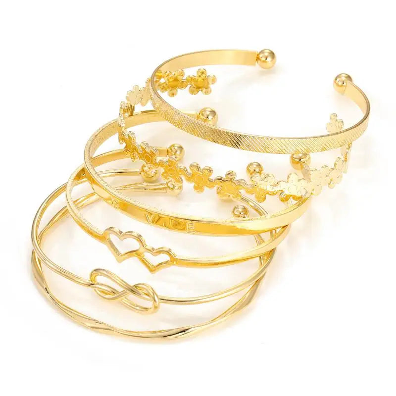 Bracelet Superposé Plaqué Or & Argent