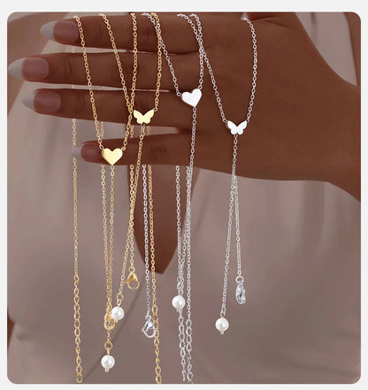 Collier Superposé Doré Multi-Pendentifs