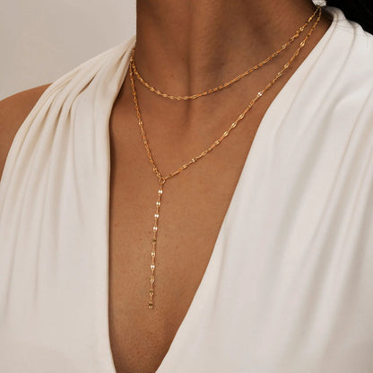 Collier Superposé Doré Multi-Pendentifs