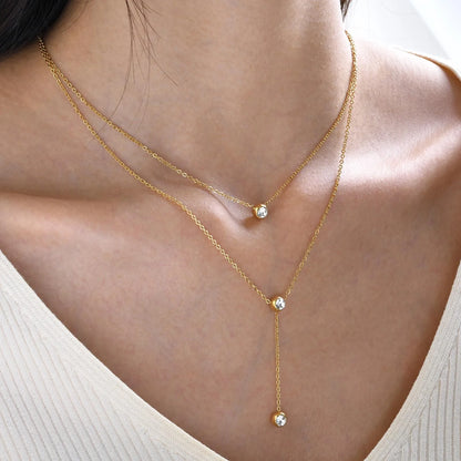 Collier Superposé Doré Multi-Pendentifs