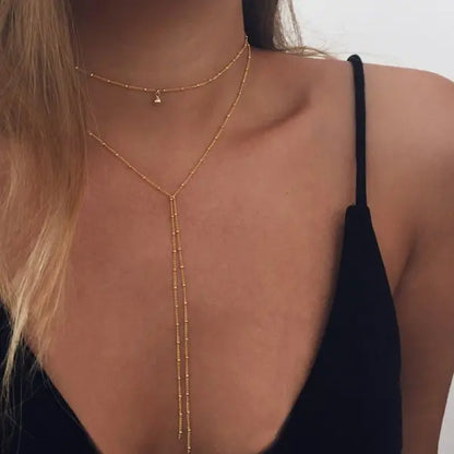 Collier Bohème Double Rang – Doré & Superposé