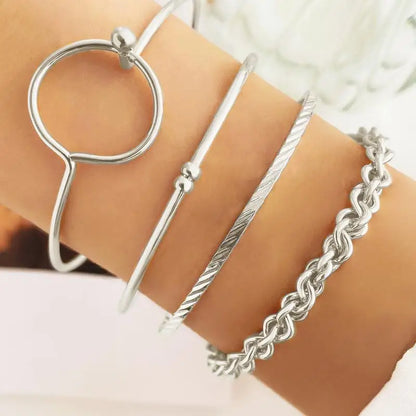 Bracelet Superposé Plaqué Or & Argent