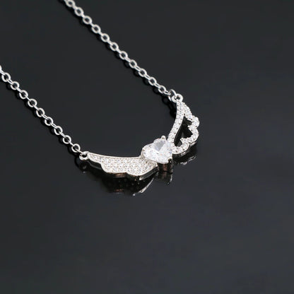 Collier Femme – Pendentif Raffiné en Cristal & Acier Inoxydable, Symbole de Protection & Élégance