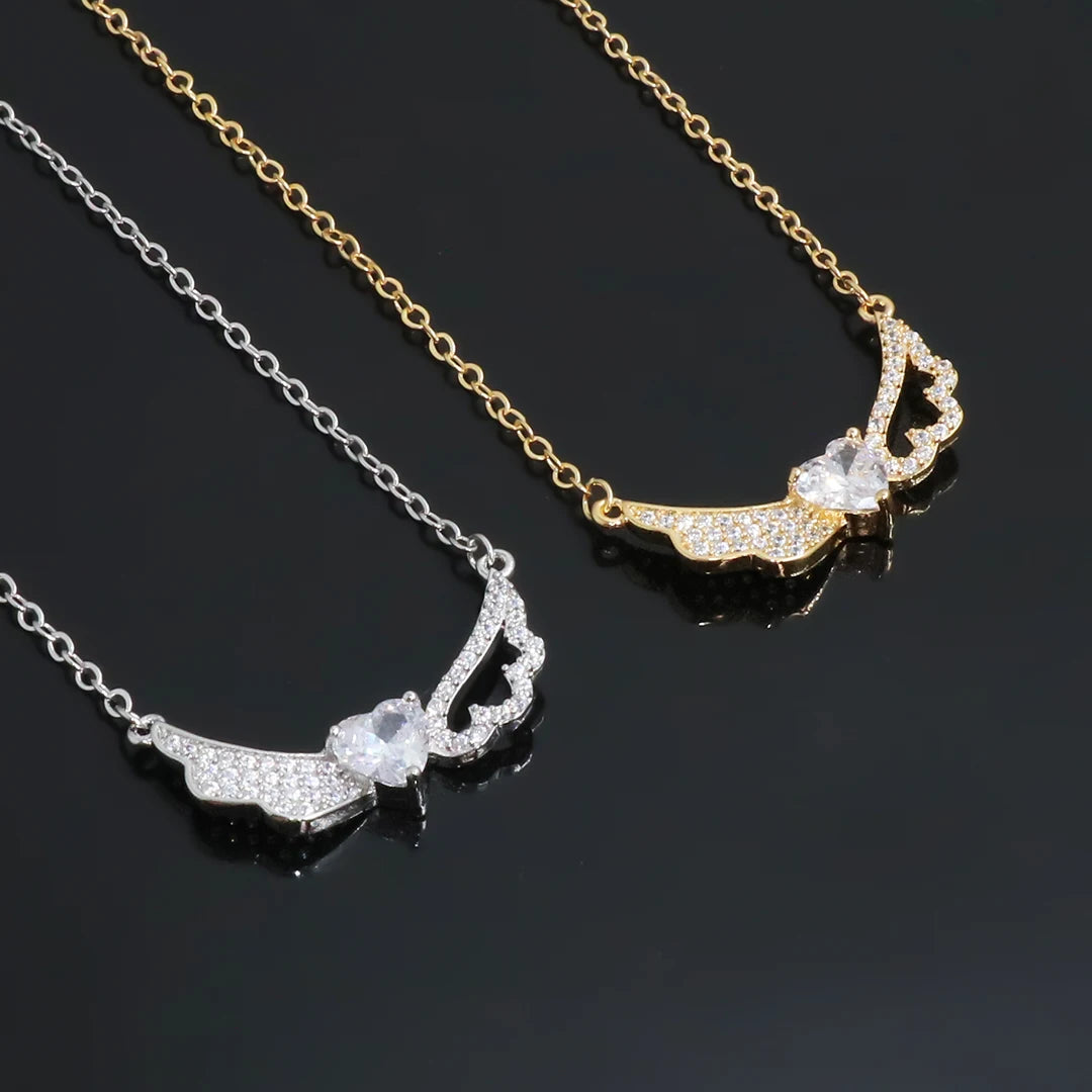 Collier Femme – Pendentif Raffiné en Cristal & Acier Inoxydable, Symbole de Protection & Élégance