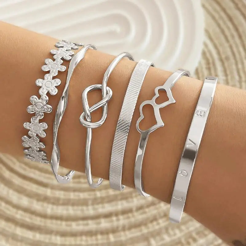 Bracelet Superposé Plaqué Or & Argent