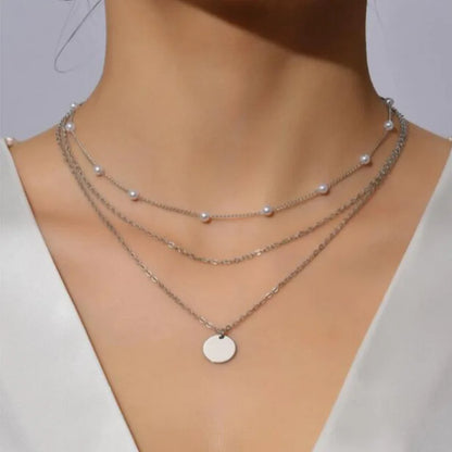 Collier Pendentif Cœur & Étoile en Zircon