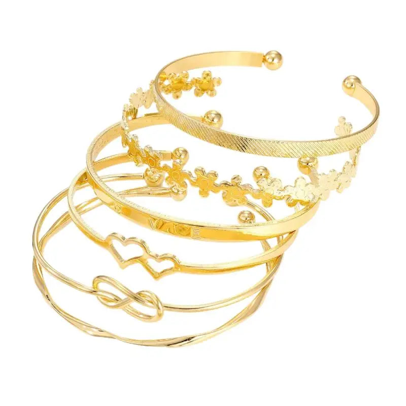 Bracelet Superposé Plaqué Or & Argent