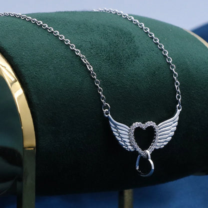 Collier Femme – Pendentif Raffiné en Cristal & Acier Inoxydable, Symbole de Protection & Élégance
