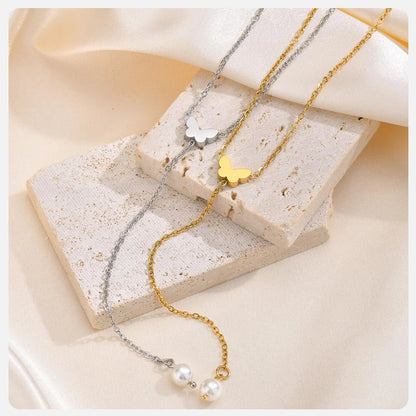 Collier Superposé Doré Multi-Pendentifs