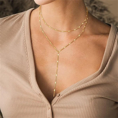 Collier Bohème Double Rang – Doré & Superposé
