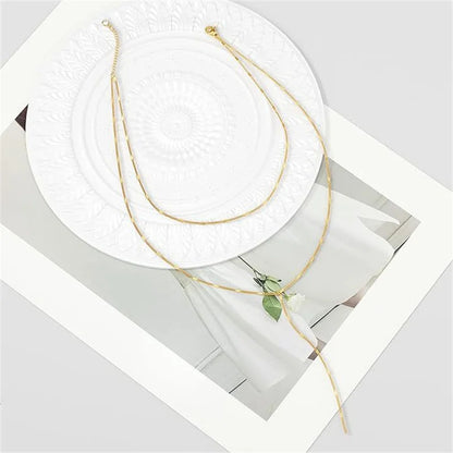 Collier Bohème Double Rang – Doré & Superposé