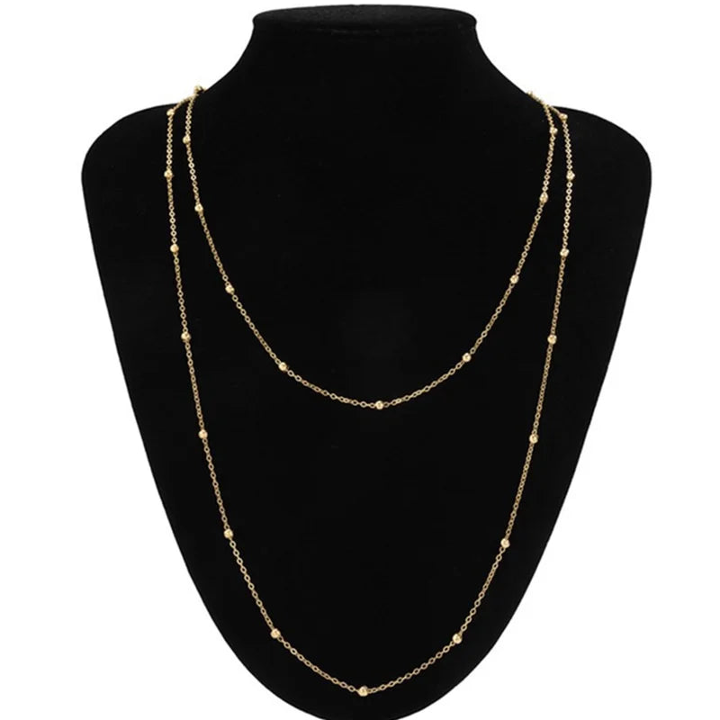 Collier Bohème Double Rang – Doré & Superposé