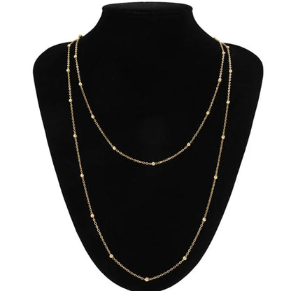 Collier Bohème Double Rang – Doré & Superposé