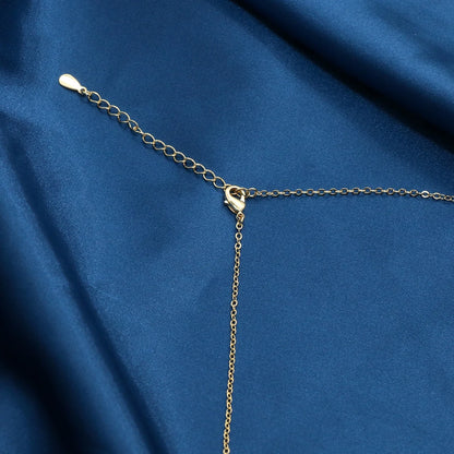 Collier Femme – Pendentif Raffiné en Cristal & Acier Inoxydable, Symbole de Protection & Élégance