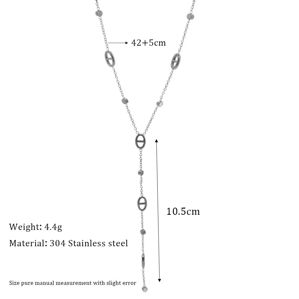 Collier Y Long avec Pendentif – Allure Féminine & Séduction