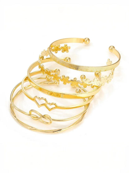 Bracelet Superposé Plaqué Or & Argent