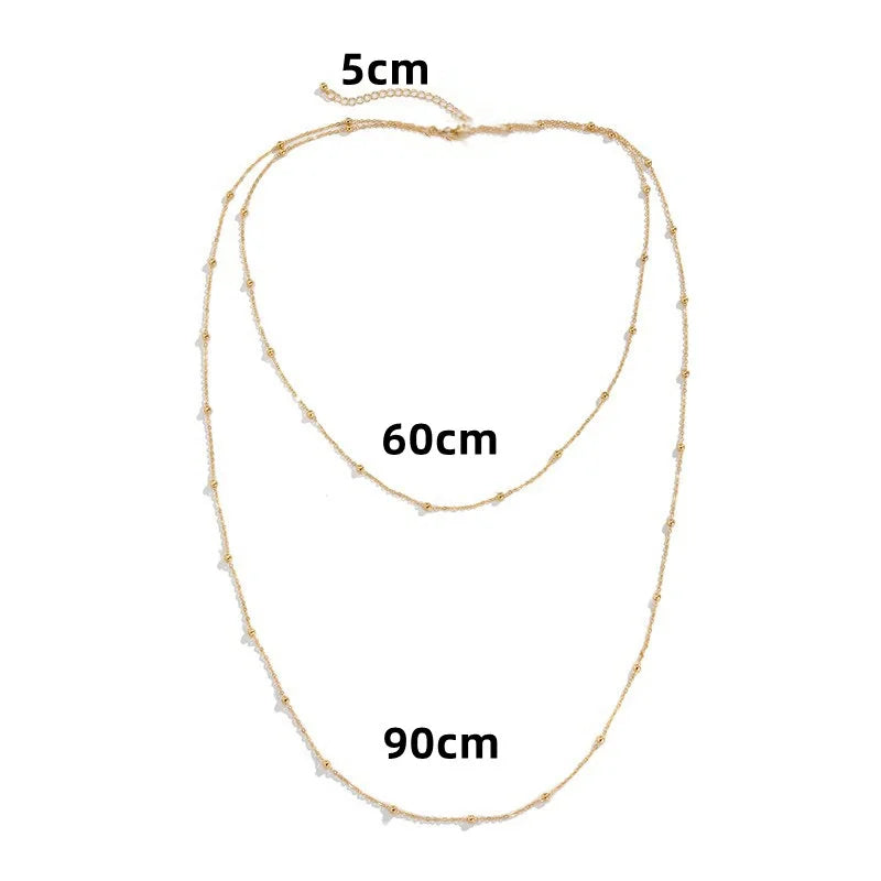 Collier Bohème Double Rang – Doré & Superposé