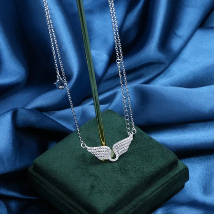 Collier Femme – Pendentif Raffiné en Cristal & Acier Inoxydable, Symbole de Protection & Élégance