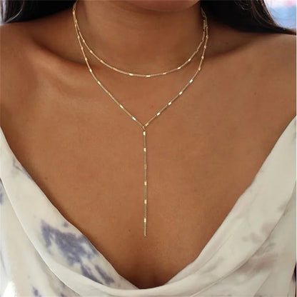 Collier Bohème Double Rang – Doré & Superposé
