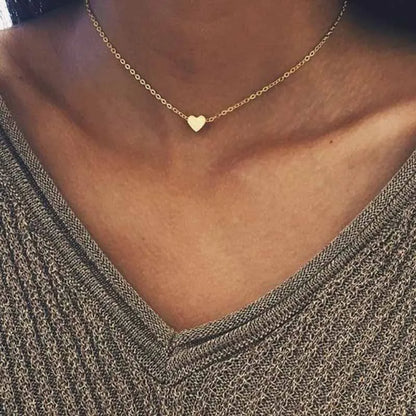 Collier Pendentif Cœur & Étoile en Zircon