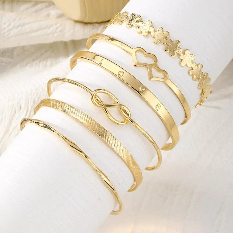 Bracelet Superposé Plaqué Or & Argent