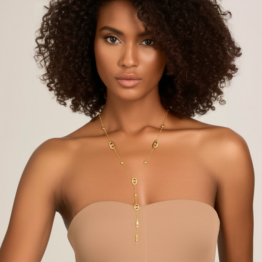 Collier Y Long avec Pendentif – Allure Féminine & Séduction